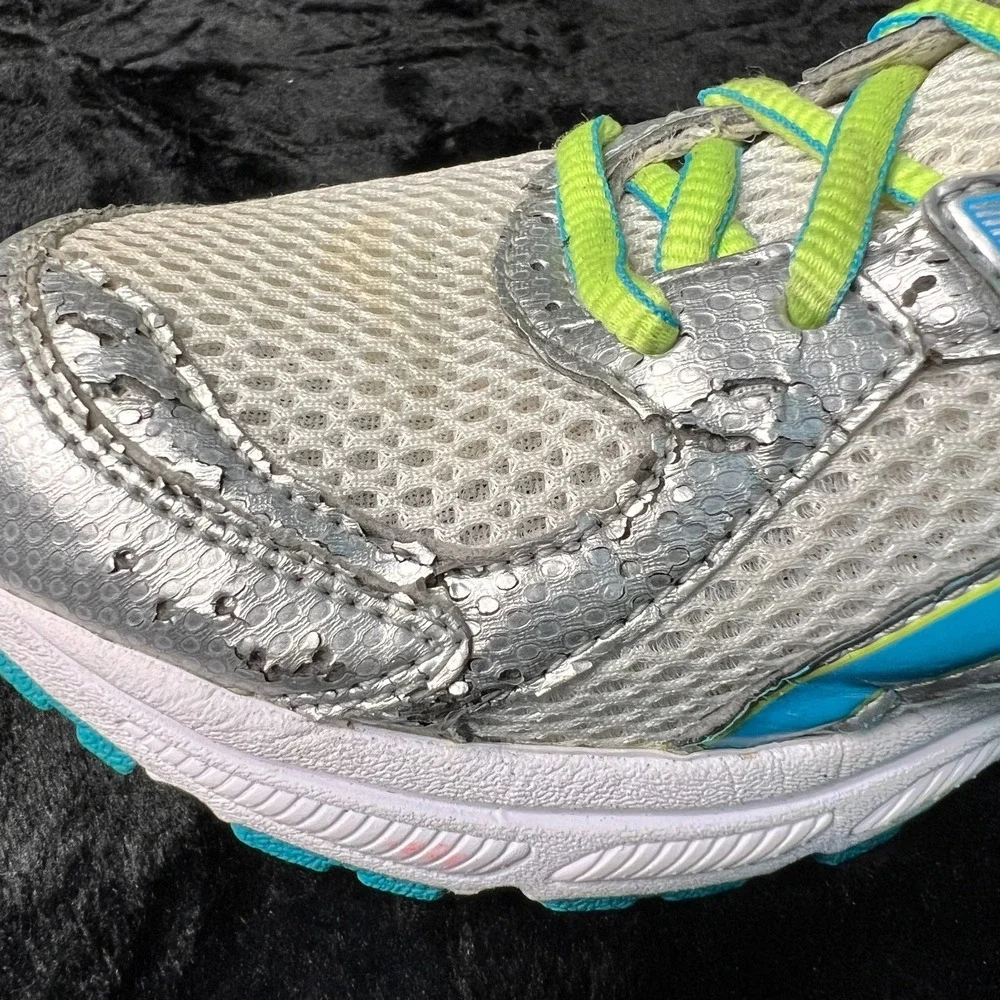 Asics Gel-Contend 2 T474N Womens US 8.5 Running Shoes Gray Aqua Athletic Sneaker